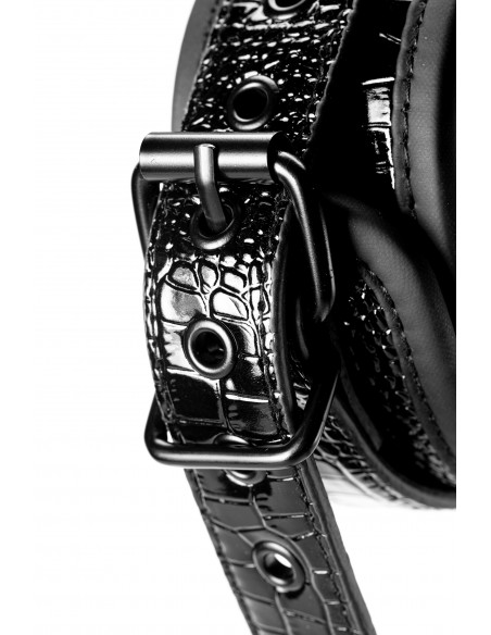 Kajdanki Blaze Ankle Cuff Croco Black - Kajdanki erotyczne - 6