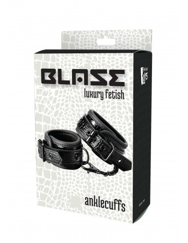 Kajdanki Blaze Ankle Cuff Croco Black - Kajdanki erotyczne - 7