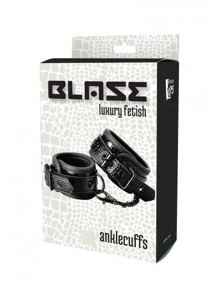 Kajdanki Blaze Ankle Cuff Croco Black - Kajdanki erotyczne - 7