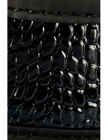 BLAZE COLLAR AND LEASH CROCO BLACK - Uprzęże BDSM - 10