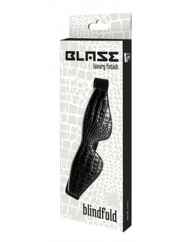 Maska BDSM Blaze Blindfold Croco Black - Maski i kaptury - 5