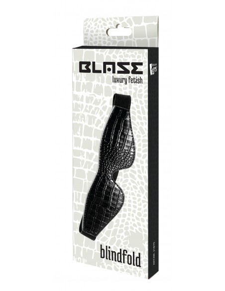 Maska BDSM Blaze Blindfold Croco Black - Maski i kaptury - 5