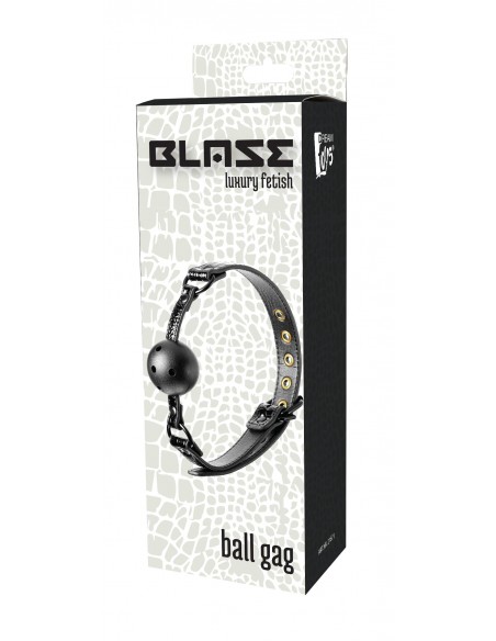 Knebel BDSM Blaze Ball Gag Croco Black - Kneble do ust - 7