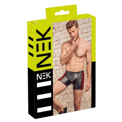Seksowne bokserki Men's Pants black/red - 1