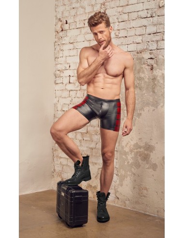 Seksowne bokserki Men's Pants black/red S - Bokserki - 5