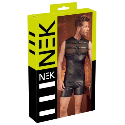 Koszulka z prześwitującą klatą Men's Top Harness - 1