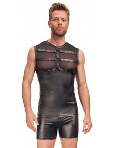 Koszulka z prześwitującą klatą Men's Top Harness S - Koszule, koszulki, podkoszulki - 1 2