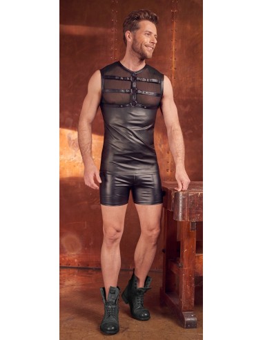 Koszulka z prześwitującą klatą Men's Top Harness S - Koszule, koszulki, podkoszulki - 5