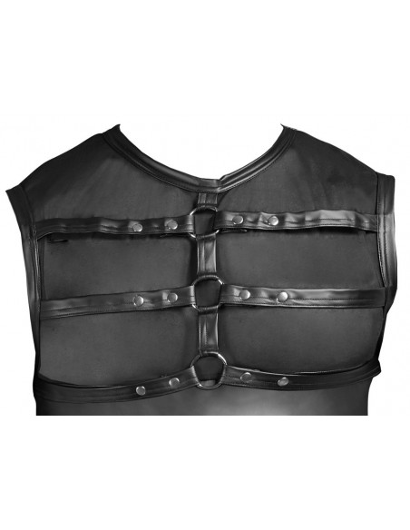 Koszulka z prześwitującą klatą Men's Top Harness S - Koszule, koszulki, podkoszulki - 6