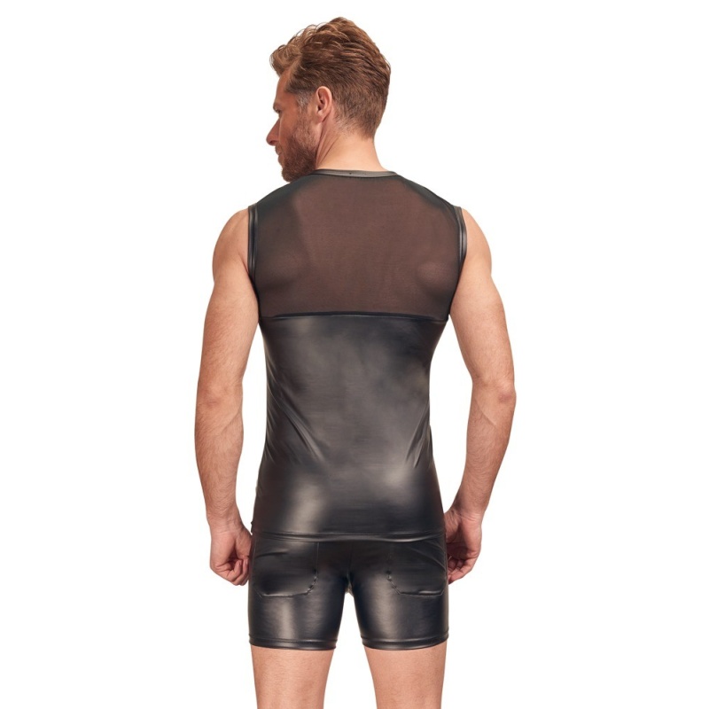 Koszulka z prześwitującą klatą Men's Top Harness L - 7