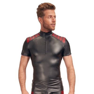 Top w stylu rowerowym Men's Shirt black/red - 1 2