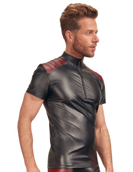 Top w stylu rowerowym Men's Shirt black/red S - Koszule, koszulki, podkoszulki - 3