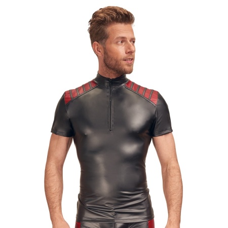 Top w stylu rowerowym Men's Shirt black/red L - 2