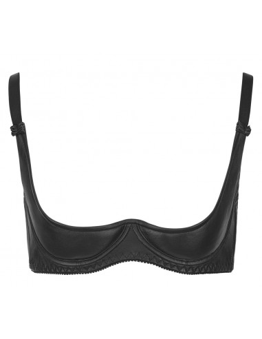 Skórzany stanik odkryty Leather Shelf Bra 75B - Skóra, imitacja skóry - 4
