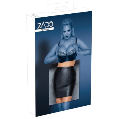 Leather Mini Skirt - 1