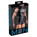 Seksowna koszulka z dodatkami Men's Top black - 1