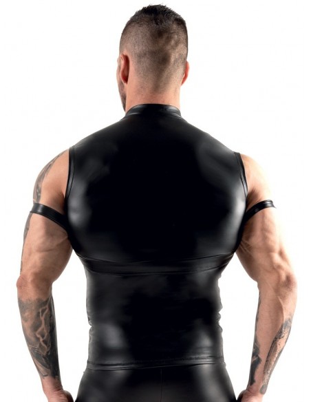 Seksowna koszulka z dodatkami Men's Top black S - Koszule, koszulki, podkoszulki - 5