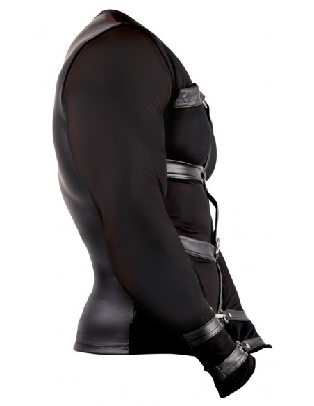 Sekowny top z długim rękawem i uprzężą Men's Shirt S - Koszule, koszulki, podkoszulki - 6