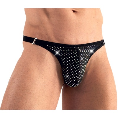 Błyszczące stringi męskie Men's String - 1 2