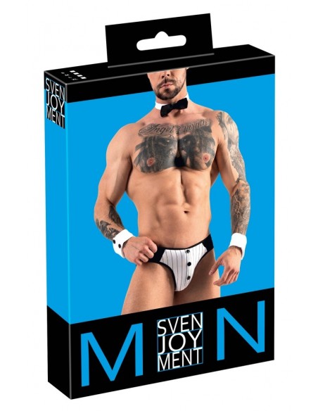 Slipy z muszką i mankietami Men's Jock Briefs S - Stringi, slipy - 1