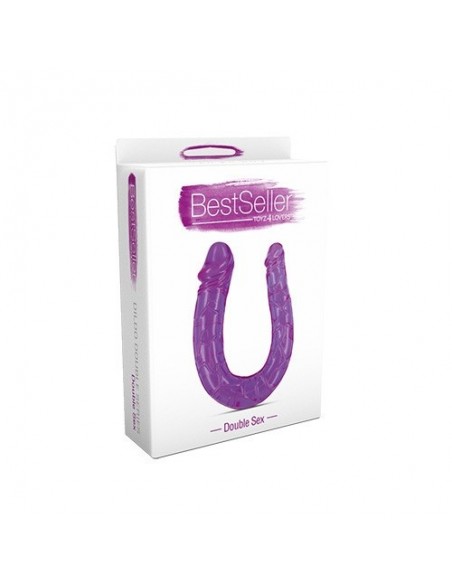Podwójne dildo Toyz4Lovers BestSeller 30 cm Fioletowe - Dilda podwójne - 2