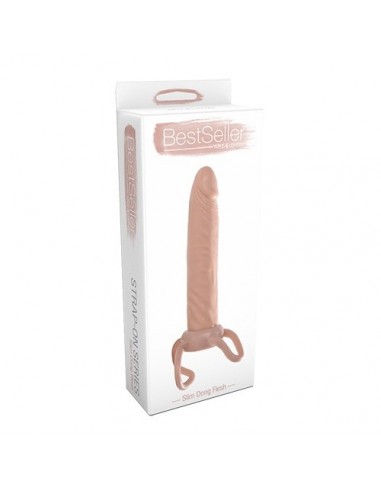 Strapon Adjustable Slim Dong Flesh - Strap-ony, dilda na pasku bez wibracji - 2