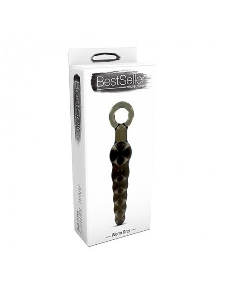 Buttplug Worm Grey - Korki i Kulki Analne - 3