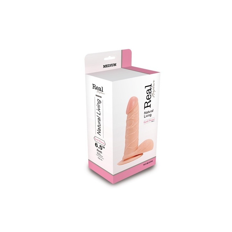 Realistyczne Dildo Real Rapture 6.5" (19 cm) z Jądrami, Kolor Flesh | Toyz4Lovers - 2
