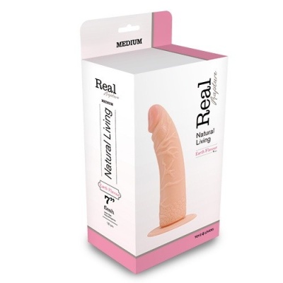 Realistyczne Dildo Real Rapture Flesh 20,5 cm z Przyssawką - 1 2