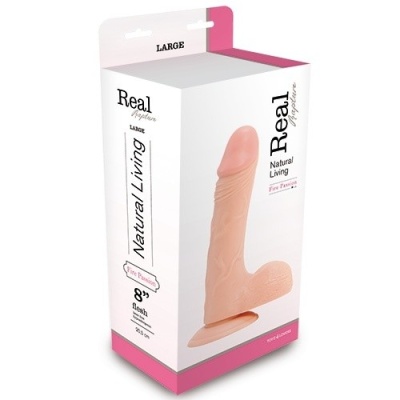 Dildo Realistyczne Real Rapture 23 cm (8") PVC Flesh - 1 2
