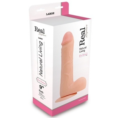 Realistyczne Dildo Real Rapture 25,5 cm (PVC, cielisty) - 1 2