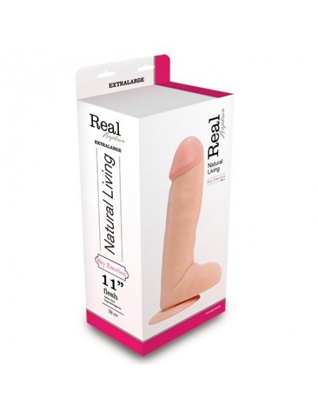 Dildo Gigant XXL REAL RAPTURE 31 cm Cieliste - Dilda giganty - 2