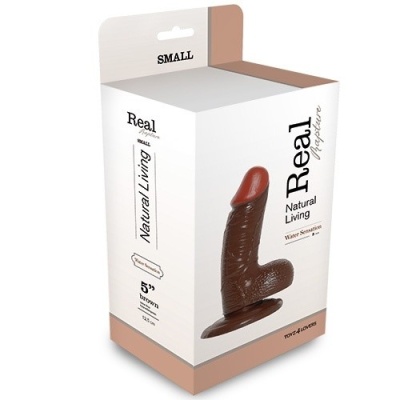 Dildo Realistyczne Real Rapture 12,5 cm Brązowy - 1 2