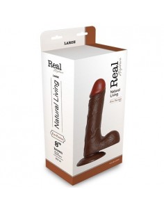 Dildo Realistic Dildo Real Rapture Brown 8" - Dilda realistyczne - 1 2