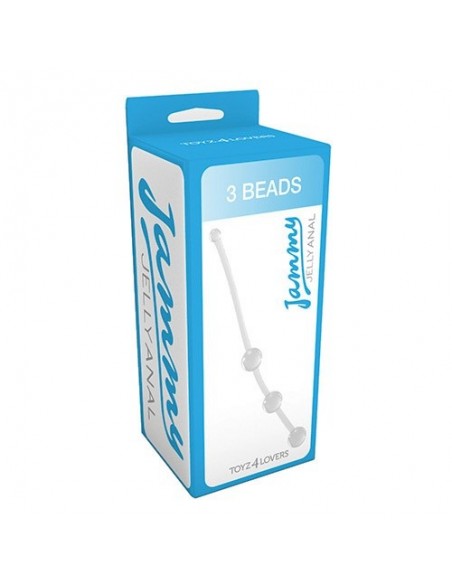 Kulki analne Jammy Jelly Anal 3 Beads Crystall - Kulki analne, koraliki analne - 2