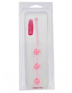 Kulki analne Jammy Jelly Anal 3 Beads Pink - Kulki analne, koraliki analne - 1 2