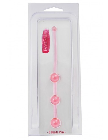 Kulki analne Jammy Jelly Anal 3 Beads Pink - Kulki analne, koraliki analne - 2