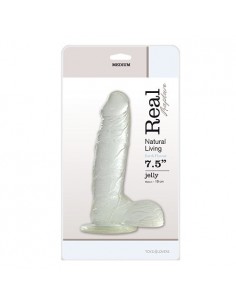 Żelowe Dildo Jelly Dildo Real Rapture Clear 7.5" - Dilda żelowe - 1 2