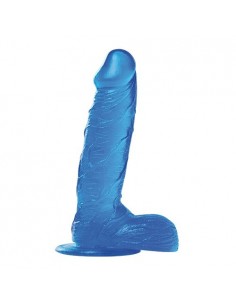 Żelowe Dildo Jelly Dildo Real Rapture Blue 7,5" - Dilda żelowe - 1