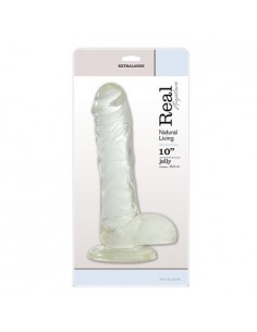 Dildo Gigant XL FALLO JELLY 25,5 cm Białe - Dilda giganty - 1 2