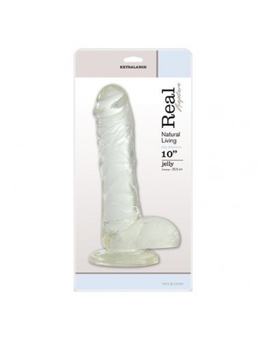 Dildo Gigant XL FALLO JELLY 25,5 cm Białe - Dilda giganty - 2