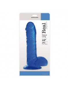 Dildo Gigant XL FALLO JELLY 25,5 cm Niebieskie - Dilda giganty - 1 2