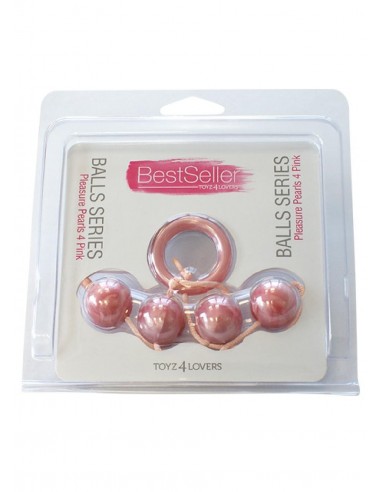 Kulki Gejszy Pleasure Pearls 4 Pink - Kulki analne, koraliki analne - 1
