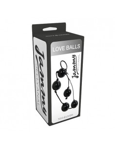 Kulki Gejszy Jammy Jelly Anal Love Balls Black - Kulki analne, koraliki analne - 1