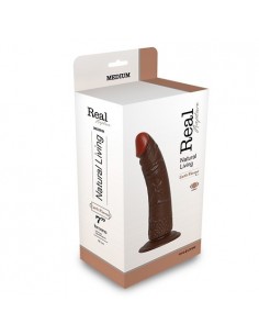 Realistyczny wibrator Real Rapture Brown 7" - Wibratory Realistyczne - 1