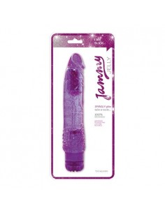 Żelowy wibrator Jammy Jelly Spangly Glitter Purple - Wibratory żelowe - 1 2