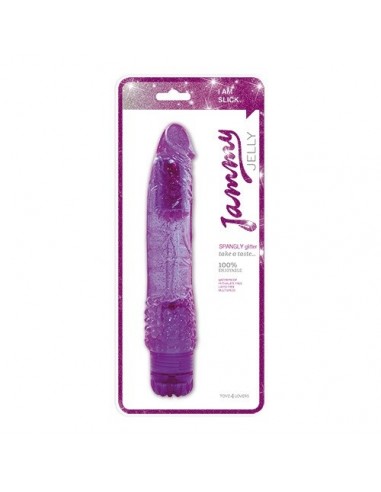 Żelowy wibrator Jammy Jelly Spangly Glitter Purple - Wibratory żelowe - 2