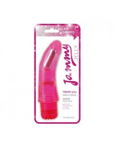 Żelowy wibrator Jammy Jelly Trendy Glitter Pink - Wibratory żelowe - 1 2
