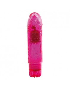 Żelowy wibrator Jammy Jelly Gleamy Glitter Pink - Wibratory żelowe - 1