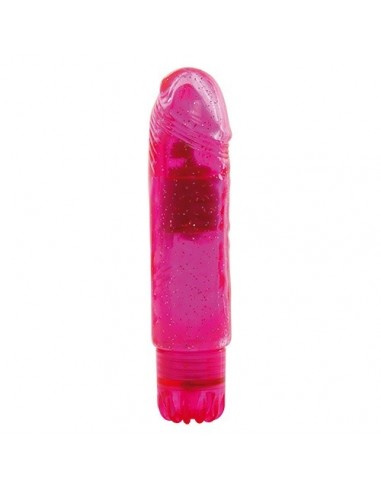 Żelowy wibrator Jammy Jelly Gleamy Glitter Pink - Wibratory żelowe - 1